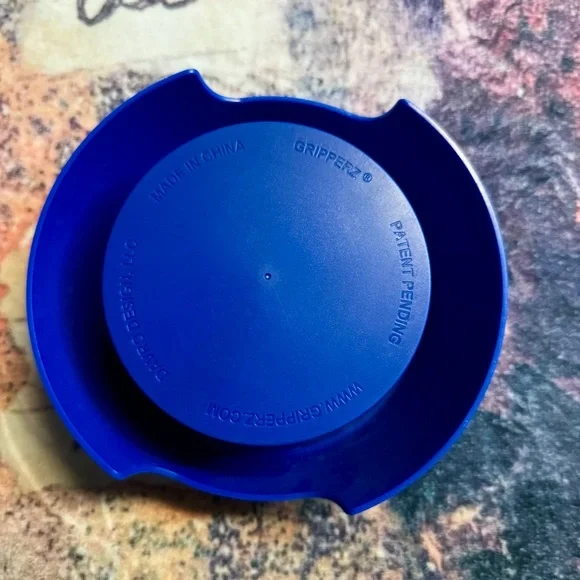 💜 Blue Gripperz Stainless Steel Spill Proof Pet Bowl - NWOT - Picture 3 of 5